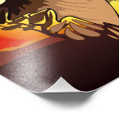 gazelle afrikaanse antilope wild dier foto afdruk (Hoek)