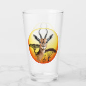gazelle afrikaanse antilope wild dier glas (Achterkant)