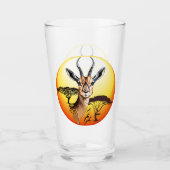 gazelle afrikaanse antilope wild dier glas (Voorkant)