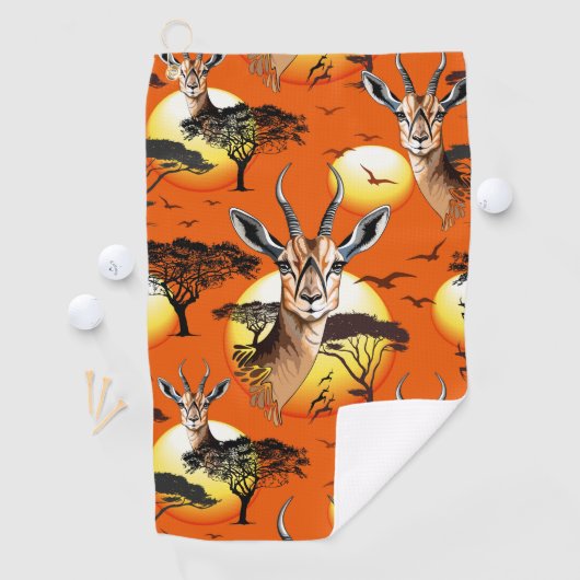 gazelle afrikaanse antilope wild dier golfhanddoek (Insitu)