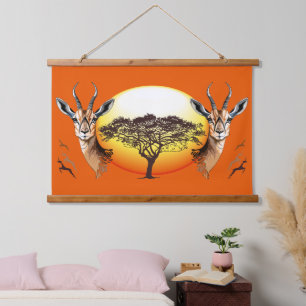 gazelle afrikaanse antilope wild dier hangend wandkleed