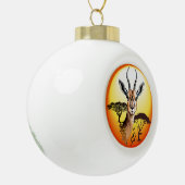 gazelle afrikaanse antilope wild dier keramische bal ornament (Links)