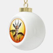 gazelle afrikaanse antilope wild dier keramische bal ornament (Rechts)
