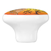 gazelle afrikaanse antilope wild dier keramische knop (Zijkant)