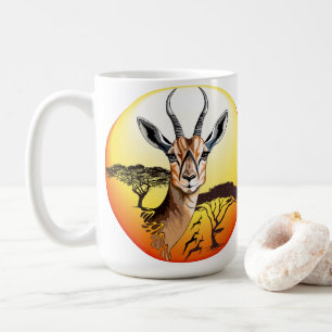 gazelle afrikaanse antilope wild dier koffiemok
