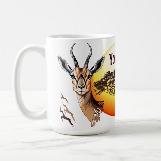gazelle afrikaanse antilope wild dier koffiemok (Links)