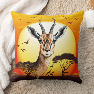 gazelle afrikaanse antilope wild dier kussen