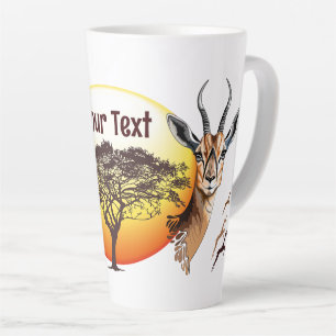 gazelle afrikaanse antilope wild dier latte mok