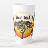 gazelle afrikaanse antilope wild dier latte mok (Voorkant)