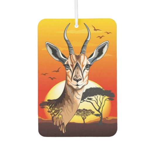 gazelle afrikaanse antilope wild dier luchtverfrisser (Voorkant)
