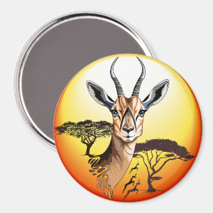 gazelle afrikaanse antilope wild dier magneet