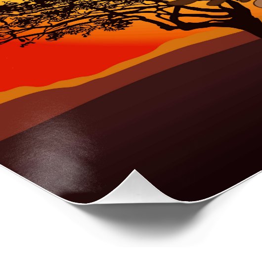 gazelle afrikaanse antilope wild dier perfect poster (Hoek)