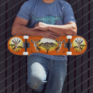 gazelle afrikaanse antilope wild dier persoonlijk skateboard