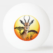 gazelle afrikaanse antilope wild dier pingpongbal (Voorkant)