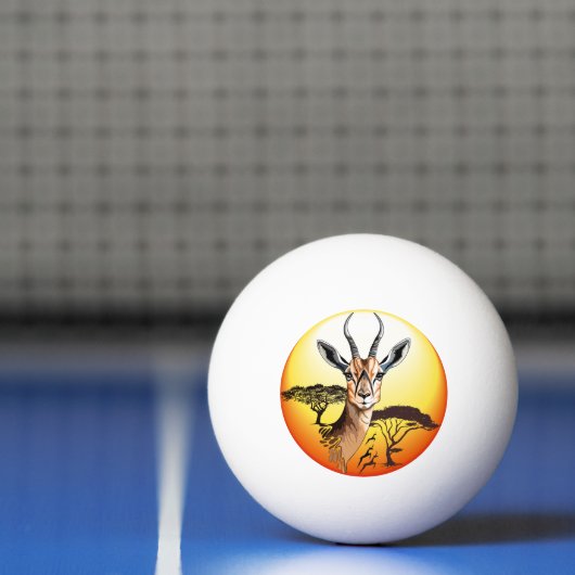gazelle afrikaanse antilope wild dier pingpongbal (Net)