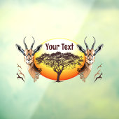 gazelle afrikaanse antilope wild dier raamsticker (Vel 3)
