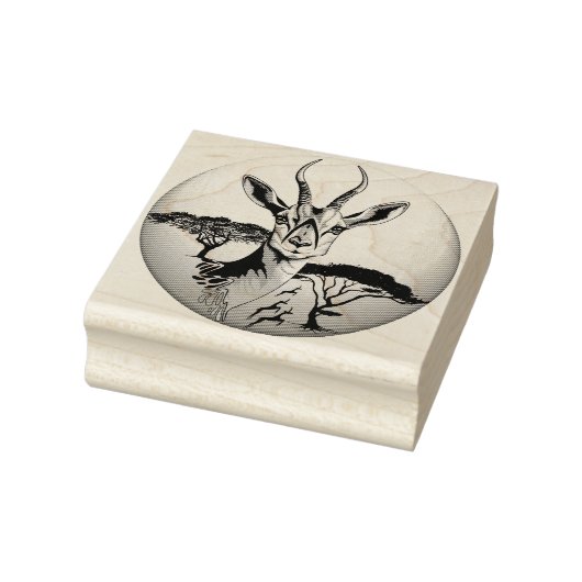 gazelle afrikaanse antilope wild dier rubberstempel (Stempel)