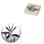 gazelle afrikaanse antilope wild dier rubberstempel (Gestempeld)