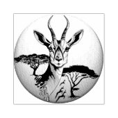 gazelle afrikaanse antilope wild dier rubberstempel (Afrduk)