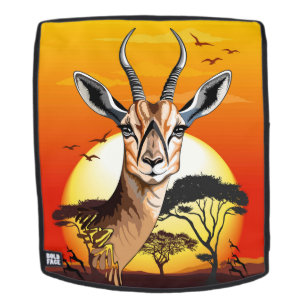 gazelle afrikaanse antilope wild dier rugtassen