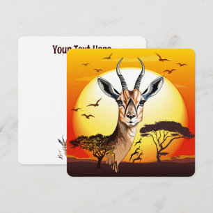 gazelle afrikaanse antilope wild dier save the date