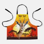gazelle afrikaanse antilope wild dier schort (Voorkant)