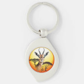 gazelle afrikaanse antilope wild dier sleutelhanger (Voorkant)