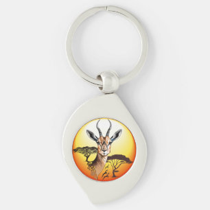 gazelle afrikaanse antilope wild dier sleutelhanger