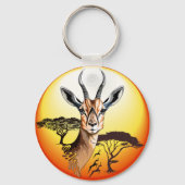 gazelle afrikaanse antilope wild dier sleutelhanger (Voorkant)