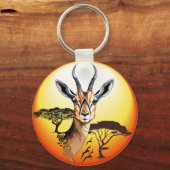 gazelle afrikaanse antilope wild dier sleutelhanger (Voorkant)