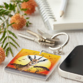 gazelle afrikaanse antilope wild dier sleutelhanger (Voorkant Rechts)
