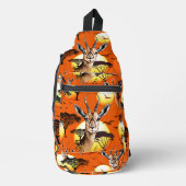 gazelle afrikaanse antilope wild dier sling bag (Voorkant)