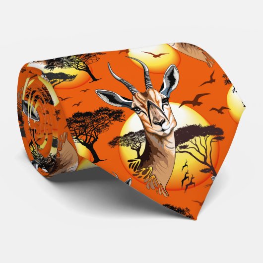 gazelle afrikaanse antilope wild dier stropdas (Opgerold)