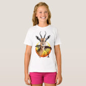 gazelle afrikaanse antilope wild dier t-shirt (Voorkant volledig)