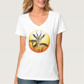 gazelle afrikaanse antilope wild dier t-shirt (Voorkant)