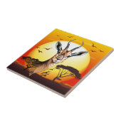 gazelle afrikaanse antilope wild dier tegeltje (Zijkant)