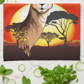gazelle afrikaanse antilope wild dier theedoek (Gevouwen)
