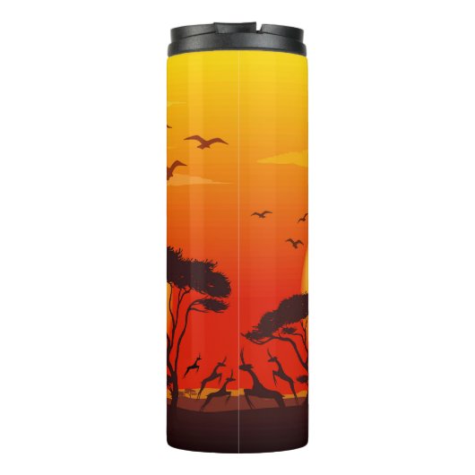 gazelle afrikaanse antilope wild dier thermosbeker (Achterkant)