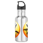 gazelle afrikaanse antilope wild dier waterfles (Achterkant)