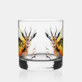 gazelle afrikaanse antilope wild dier whisky glas (Links)