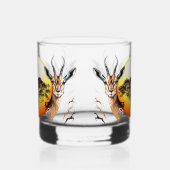 gazelle afrikaanse antilope wild dier whisky glas (Rechts)