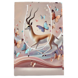 Gazelle and Butterflies Fantasy Art Medium Cadeauzakje