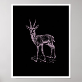 Gazelle Deer Poster