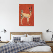 GAZELLE EN ANTLER OWL CANVAS AFDRUK (Insitu (Slaapkamer))