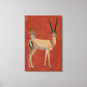 GAZELLE EN ANTLER OWL CANVAS AFDRUK (Voorkant)