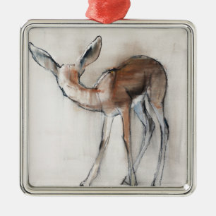 Gazelle Fawn Metalen Ornament