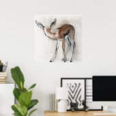 Gazelle Fawn Poster (Thuiskantoor)