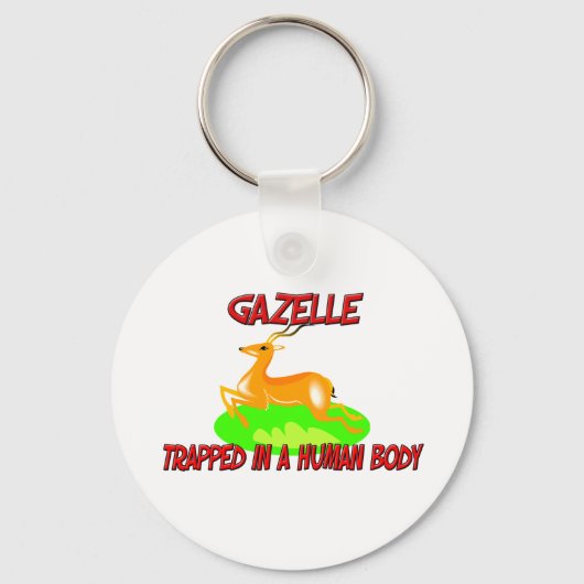 Gazelle gevangen in een menselijk lichaam sleutelhanger (Voorkant)