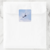 Gazelle-helikopter Vierkante Sticker (Tas)