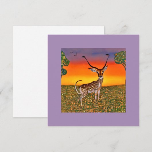 Gazelle in de schemering (Voorkant / Achterkant)